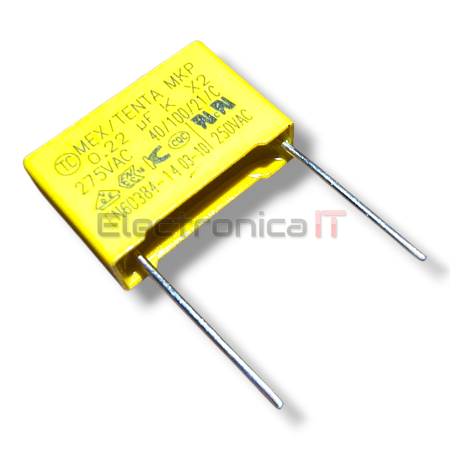 Capacitor polyester film 224K 0.22UF P15mm