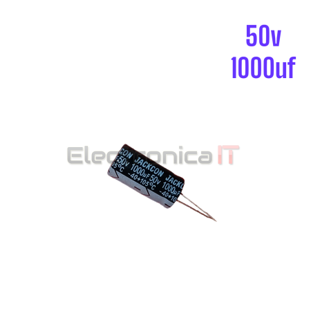 CAPACITOR ELECTROLITICO 50V 1000UF 13x27mm 105° JACKCON