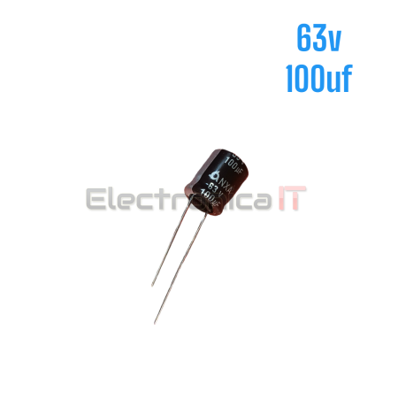 CAPACITOR ELECTROLITICO 63V 100UF 10X12mm 105° SAMYOUNG