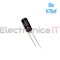 CAPACITOR ELECTROLITICO 16V 470UF 8X12