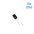 CAPACITOR ELECTROLITICO 25V 220UF 8X12mm 105° SAMWHA PANASONIC