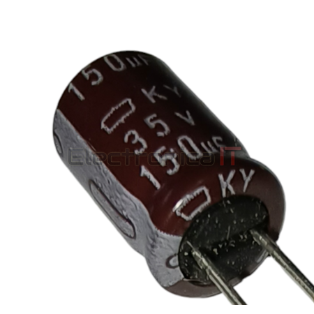 CAPACITOR ELECTROLITICO 35v 150uf 8X12MM 105° NIPPON