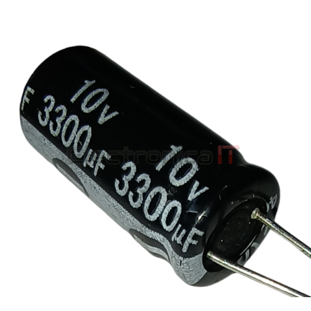 CAPACITOR ELECTROLITICO 10V 3300UF 10X22MM 105° VENT