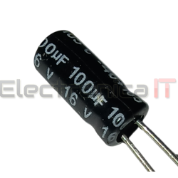 CAPACITOR ELECTROLITICO 16V 100UF 5X12