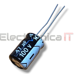 capacitor 100v 47uf electrolitico aluminio radial