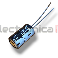 capacitor 100v 10uf electrolitico aluminio radial