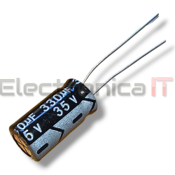 capacitor 35v 330uf electrolitico aluminio radial