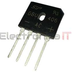 GBU406 600V 4A PUENTE RECTIFICADOR