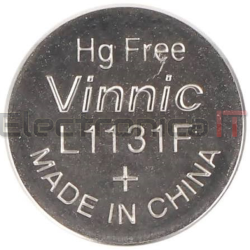 PILA BOTON LR54 L1131F AG10 L1130 dióxido de manganeso y zinc ALCALINA VINNIC